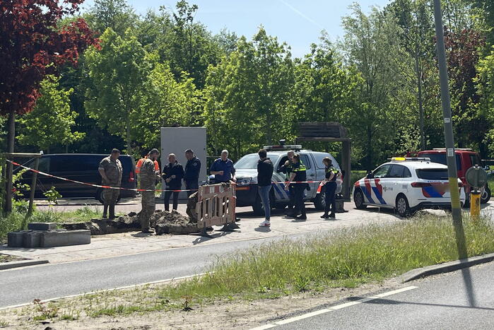 Explosief aangetroffen tijdens graafwerkzaamheden