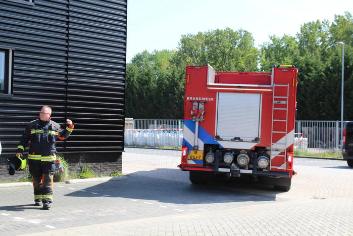 Grote brand in opslagloods