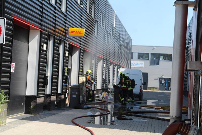 Grote brand in opslagloods