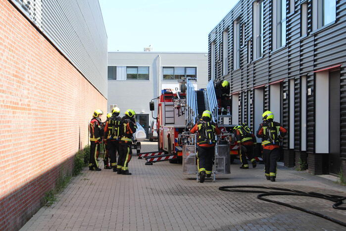 Grote brand in opslagloods