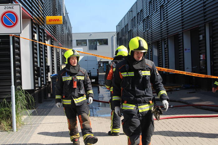 Grote brand in opslagloods