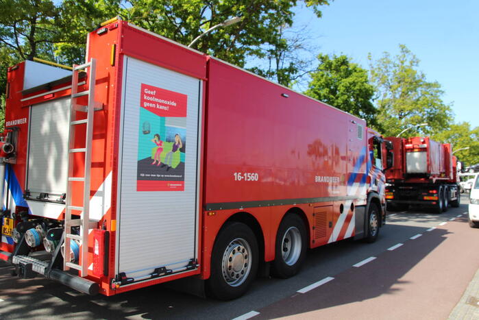 Grote brand in opslagloods