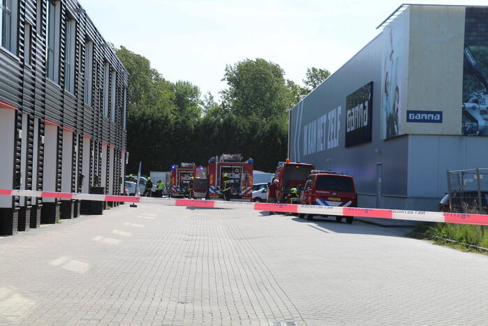 Grote brand in opslagloods