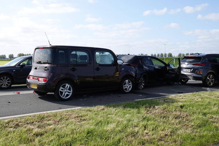 Drie auto's betrokken bij kettingbotsing