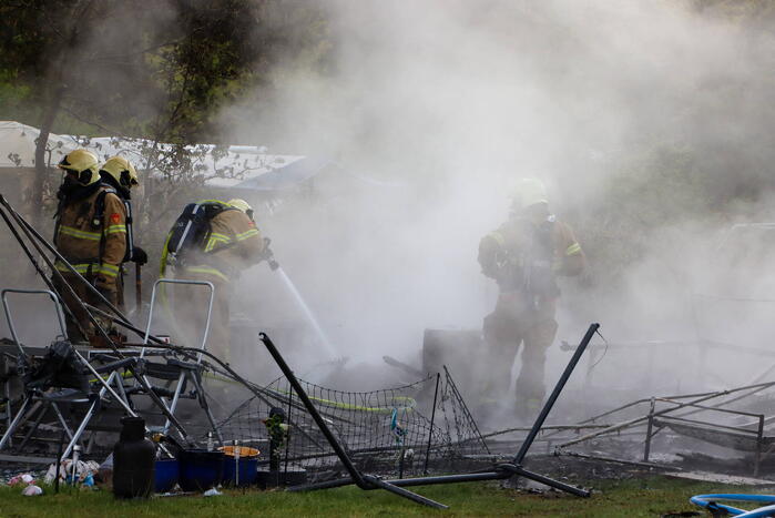 Aanhouding na hevige brand in drie glampingtenten