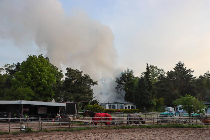 Aanhouding na hevige brand in drie glampingtenten