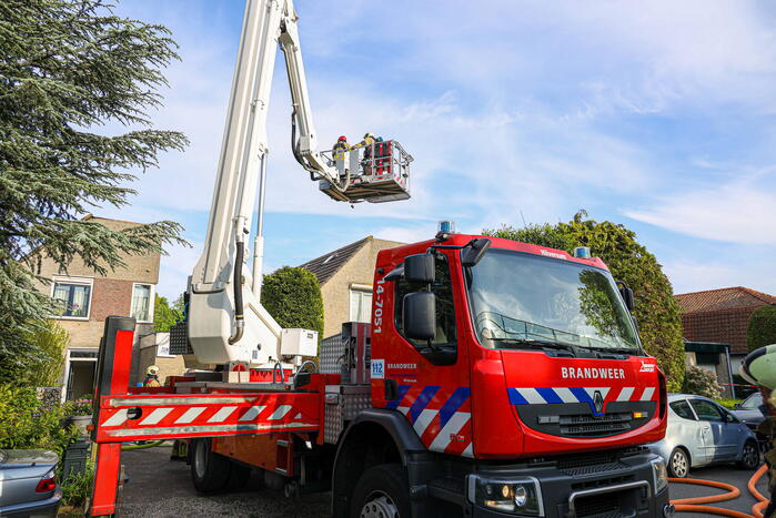 Uitslaande brand in woning