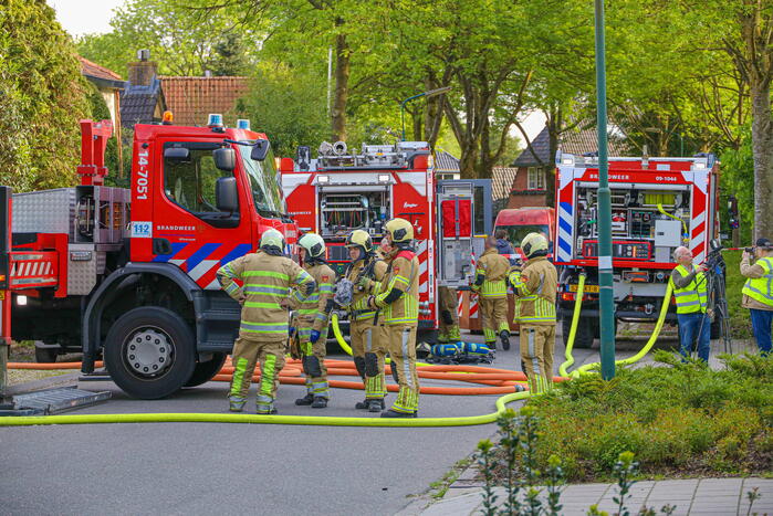 Uitslaande brand in woning