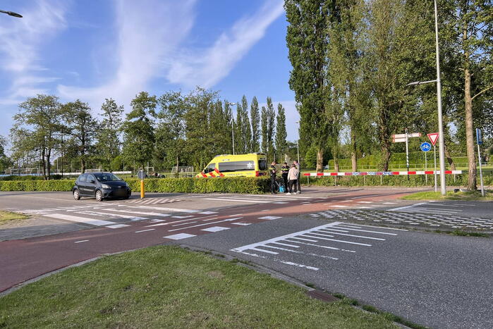 Fietser gewond bij aanrijding met auto