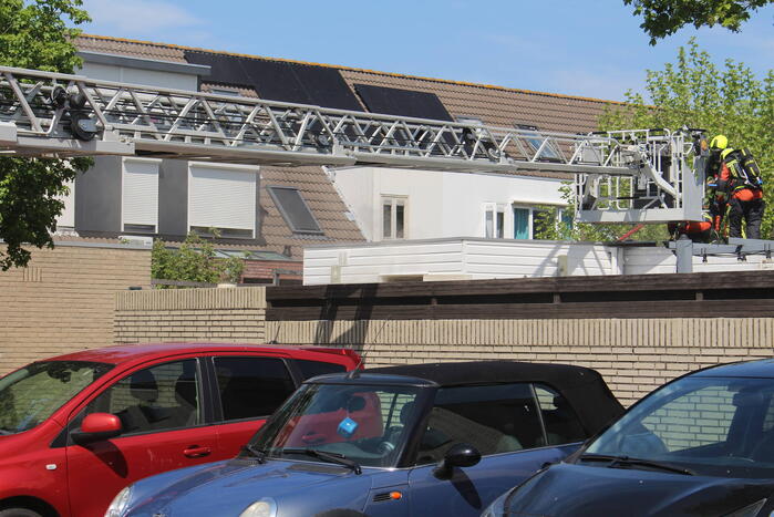 Brand in schuur van woning