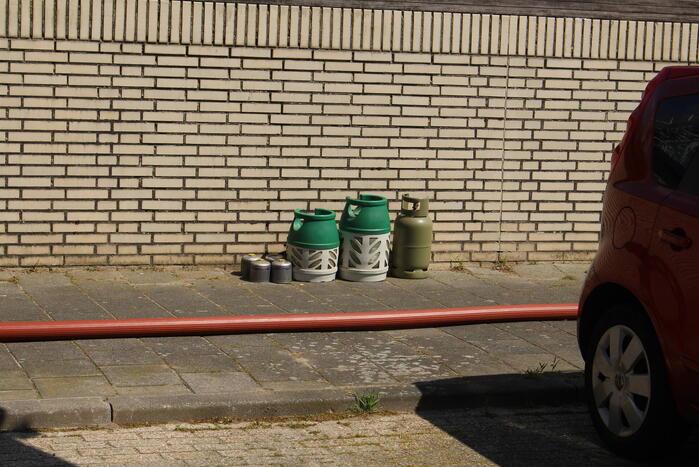 Brand in schuur van woning