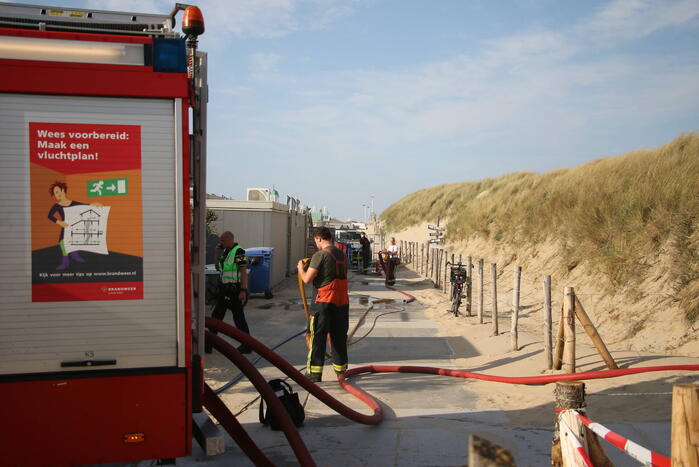 Frituur veroorzaakt brand in strandpaviljoen