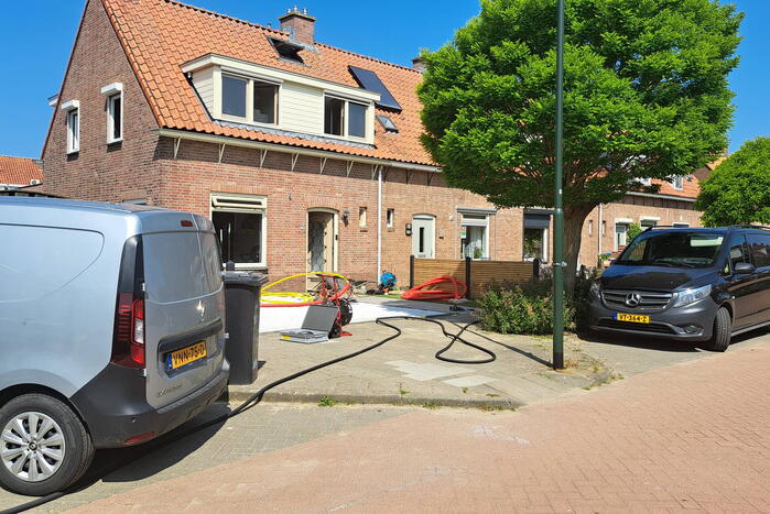 Gaslekkage door boring in meterkast woning