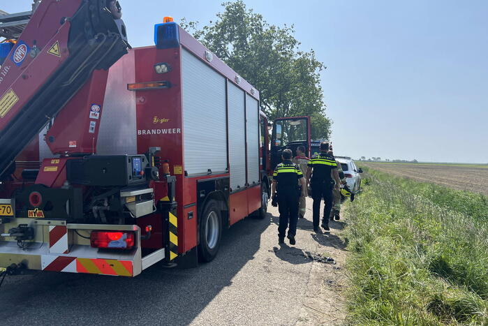 Man belandt met scootmobiel in sloot