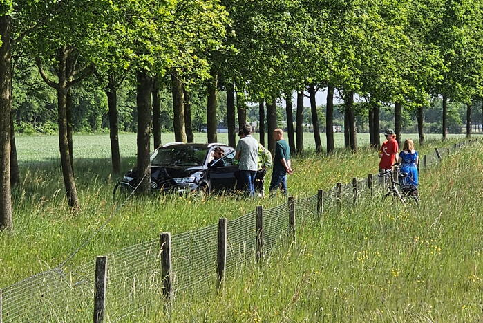 Automobilist raakt van de weg en ramt boom