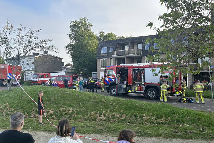 Appartementencomplex ontruimd vanwege hevige brand