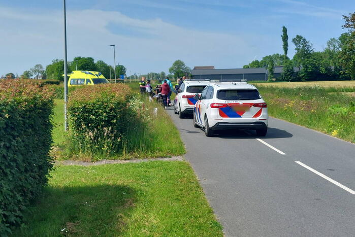 Wielrenner gewond bij aanrijding met scooter