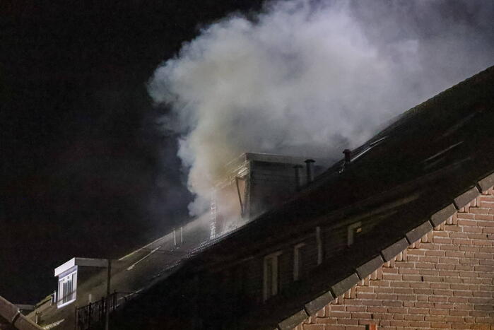 Woning onbewoonbaar door grote brand