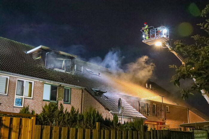Woning onbewoonbaar door grote brand