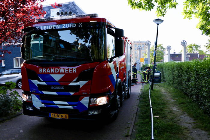 Brand in ondergrondse container
