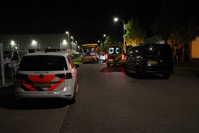 Botsing tussen lijnbus en scooterrijder