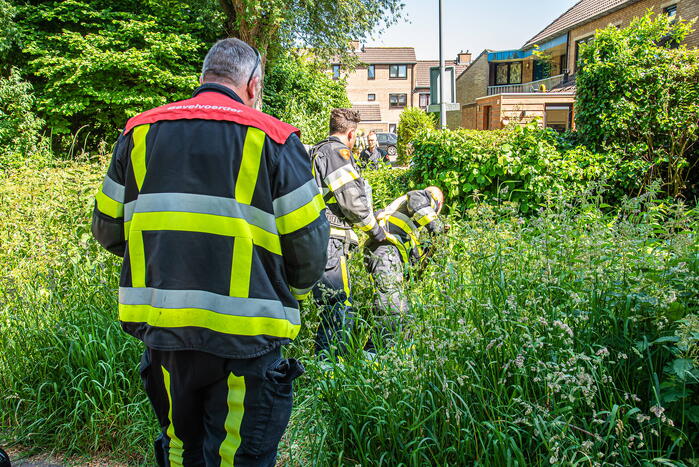 Melding gaslek blijkt lekke waterleiding
