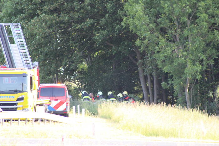Ernstig ongeval op afrit van snelweg