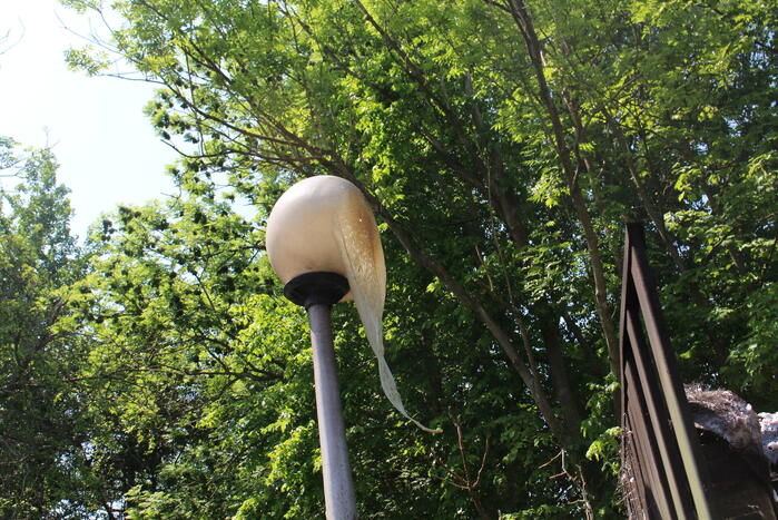 Brand in fietsenstalling geblust