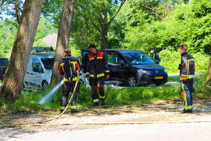 Brand op parkeerplaats