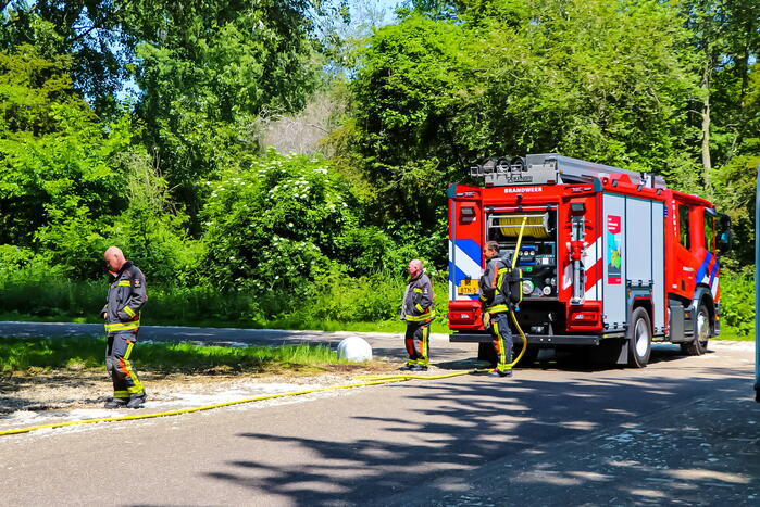 Brand op parkeerplaats