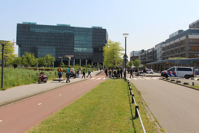 Fietser en scooter betrokken bij ongeval op fietspad