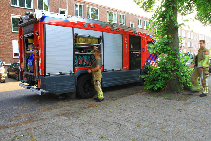 Ondergrondse container vat vlam