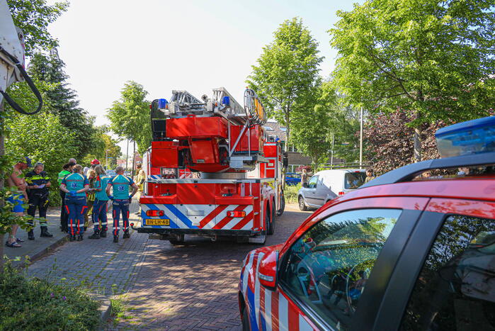 Gewonde bij brand in woning