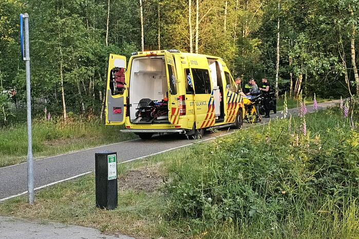 Scooterrijder ernstig gewond na harde val