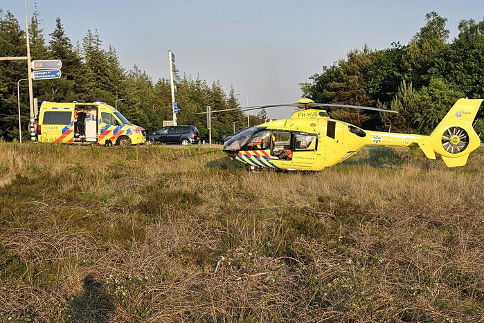 Scooterrijder ernstig gewond na harde val