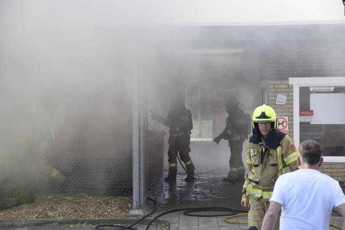 Uitslaande brand in kantine van voetbalvereniging