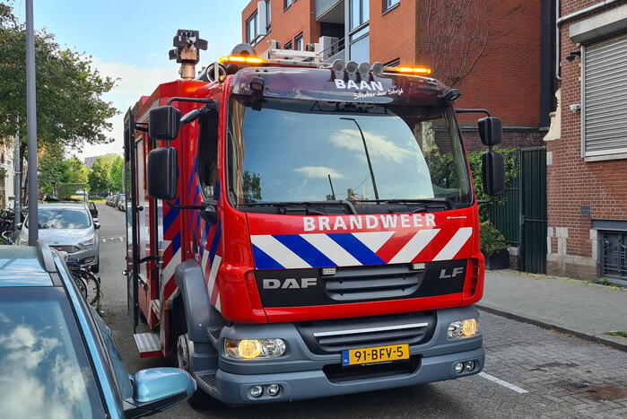 Brand in container snel onder controle