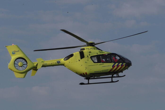 Traumahelikopter ingezet voor medische noodsituatie op straat