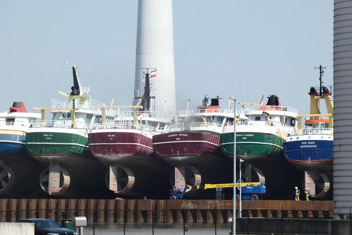 Scheepsbrand bij ijzerwarenhandelaar