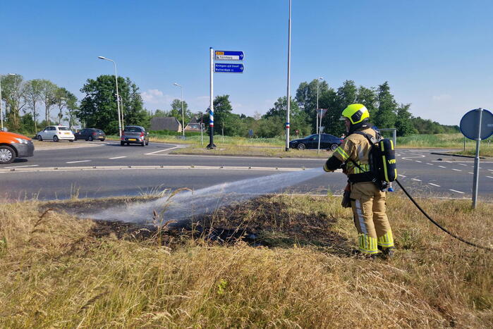 Buitenbrand snel onder controle