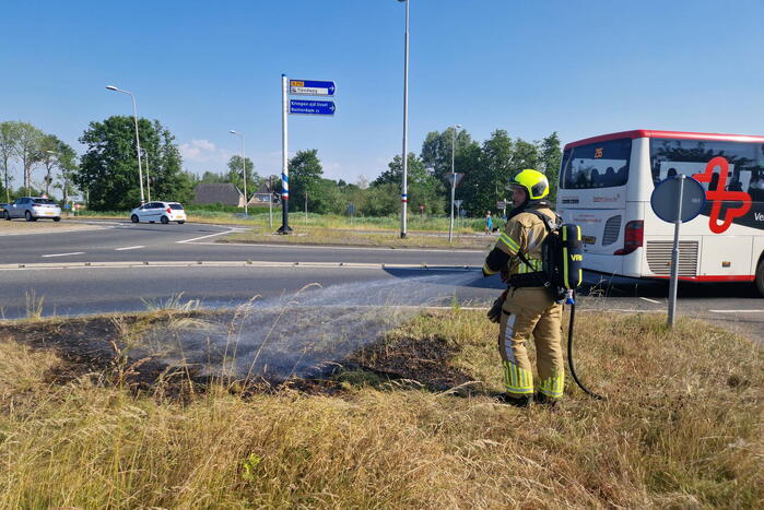 Buitenbrand snel onder controle