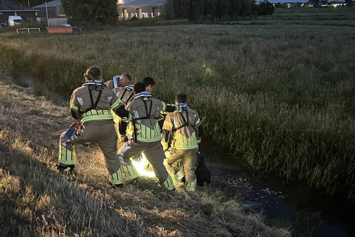 Fiets ligt dagenlang in water