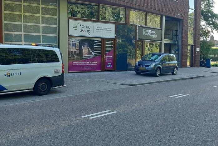 Fietser geschept door auto