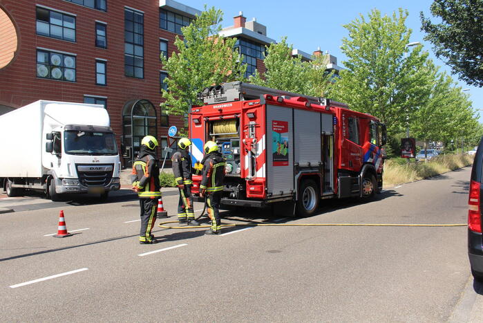 Gaslekkage ontstaan door werkzaamheden