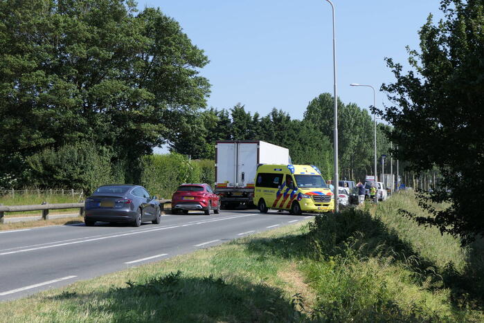 Drie gewonden bij kettingbotsing