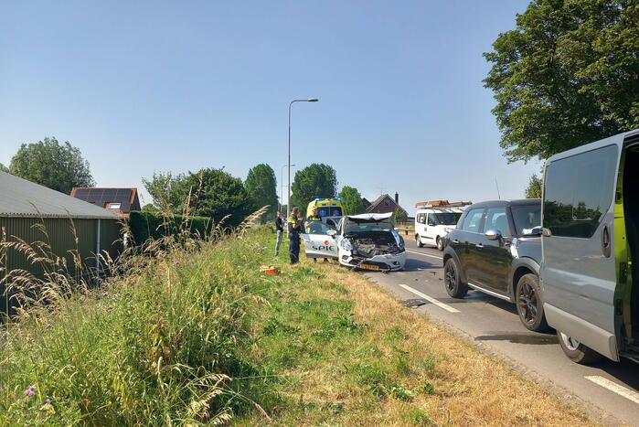 Drie gewonden bij kettingbotsing