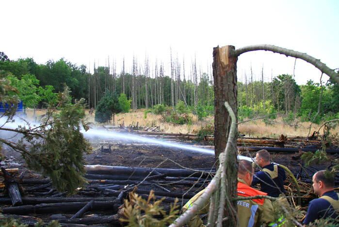 Nacontrole in bos na brand