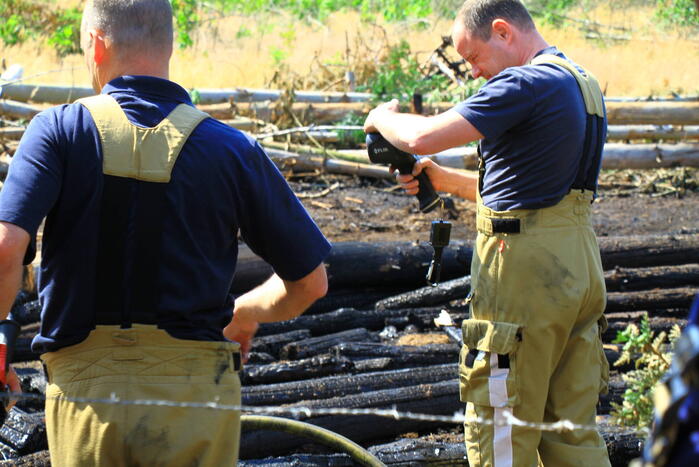 Nacontrole in bos na brand