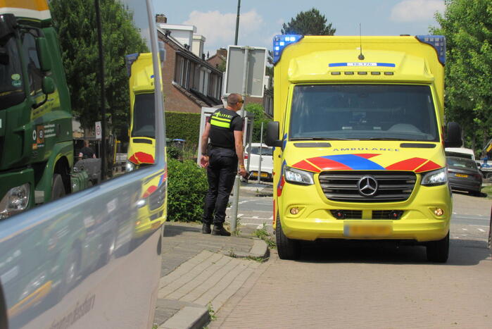 Ongeval tussen scooter en vrachtwagen