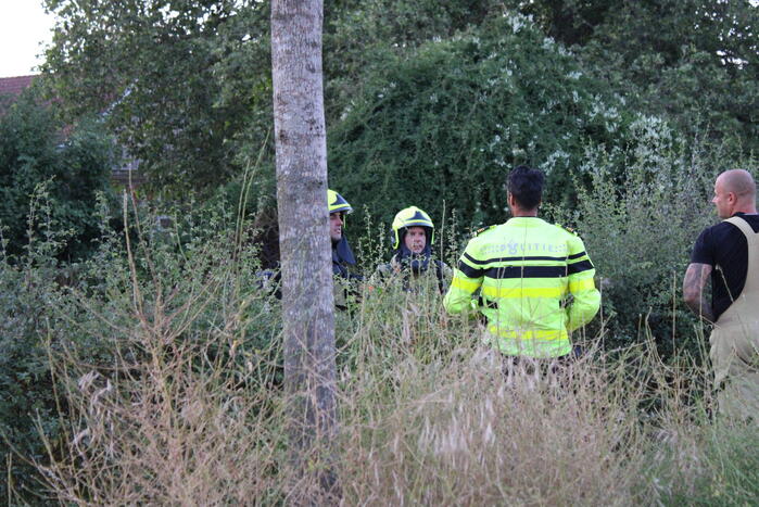 Brandende bosschages geblust